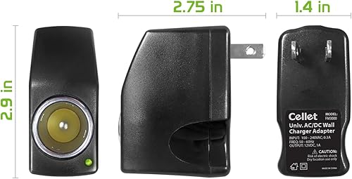 Miniatura 7 de Cellet Convertidor de salida de CA a CC de 12 V. Alimentación CA/CC 110 V - 120 V CA a 12 V CC Convertidor de potencia para encendedor