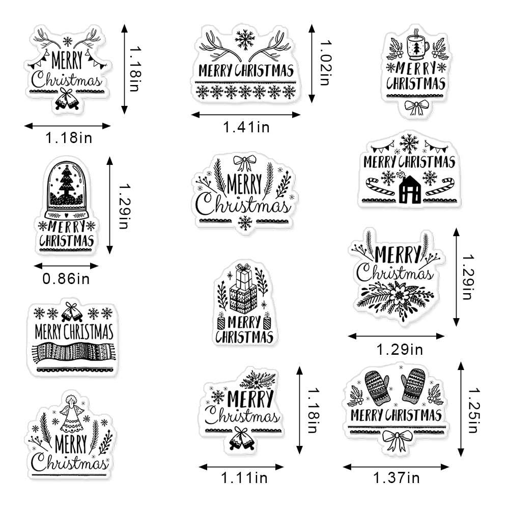 Christmas Clear Stamps - Blessing Words for Card Making -2 Christmas Clear Stamps - Blessing Words for Card Making -2