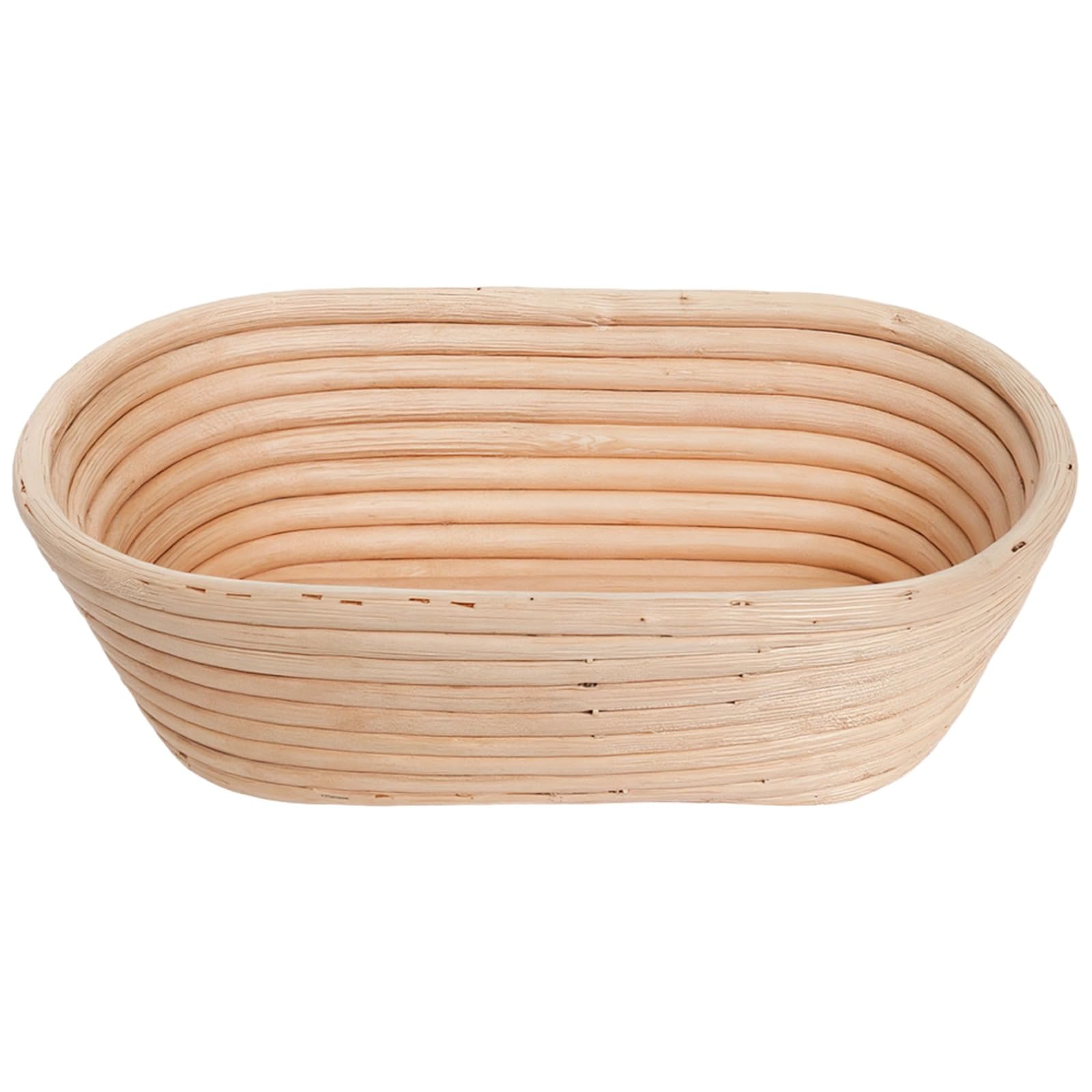 Banneton kosz zabezpieczający do pieczenia chleba na zakwasie, owalna miska rattanowa z wkładką z tkaniny, kosz fermentacyjny do chleba, 9,8 x 5,1 cala, 9.8 x 5.1 in / 25 x 15 cm, artykuły do