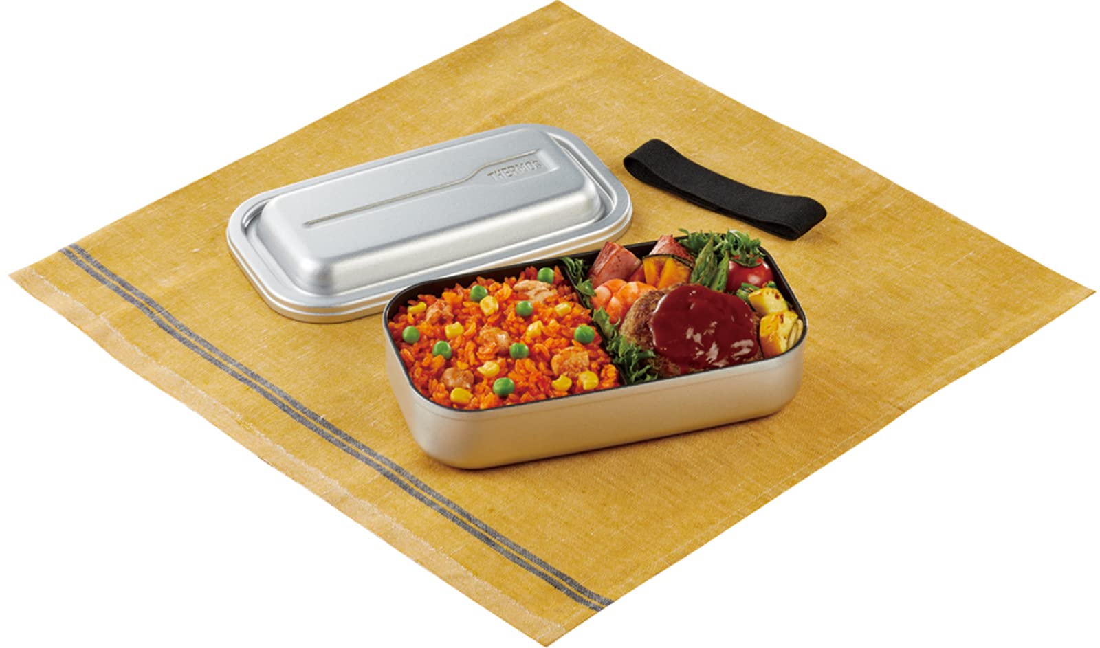 Amazon｜サーモス 弁当箱 アルミ製 フレッシュランチボックス 内側