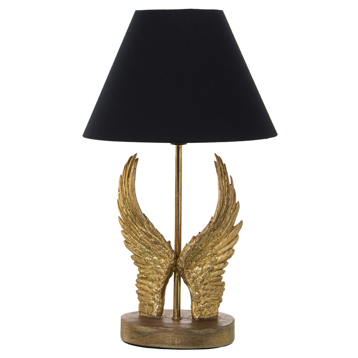 LÁMPARA SOBREMESA RESINA ALASDORADAS, 1XE27, MAX.40W °26X44CM, CABLE NEGRO 163CM
