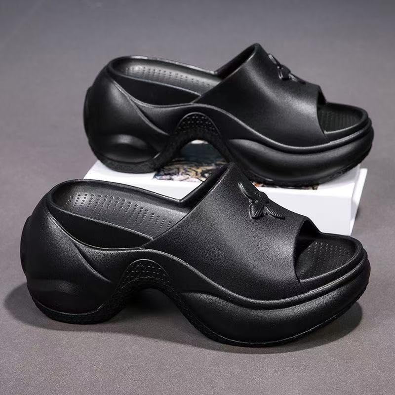 Women's thick-soled slippers, eva material open-toe sandals, home and outdoor beach3