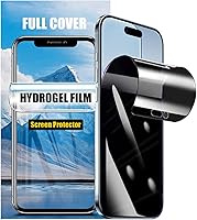 Vista 10 de LOOKSEVEN Paquete de 2 protectores de pantalla de hidrogel de privacidad para iPhone 11, película protectora de TPU suave de alta sensibilidad