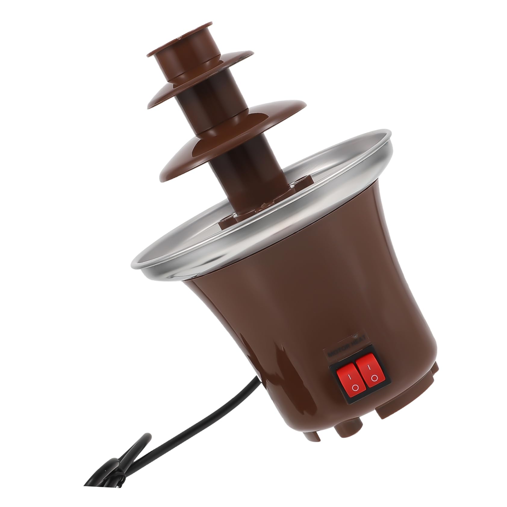 Healifty Chocolate Fondue Fountain Machine Temperature for Parties Home Use and Sharing with Friends Continuous Chocolate Flow for Strawberries Cookies and More