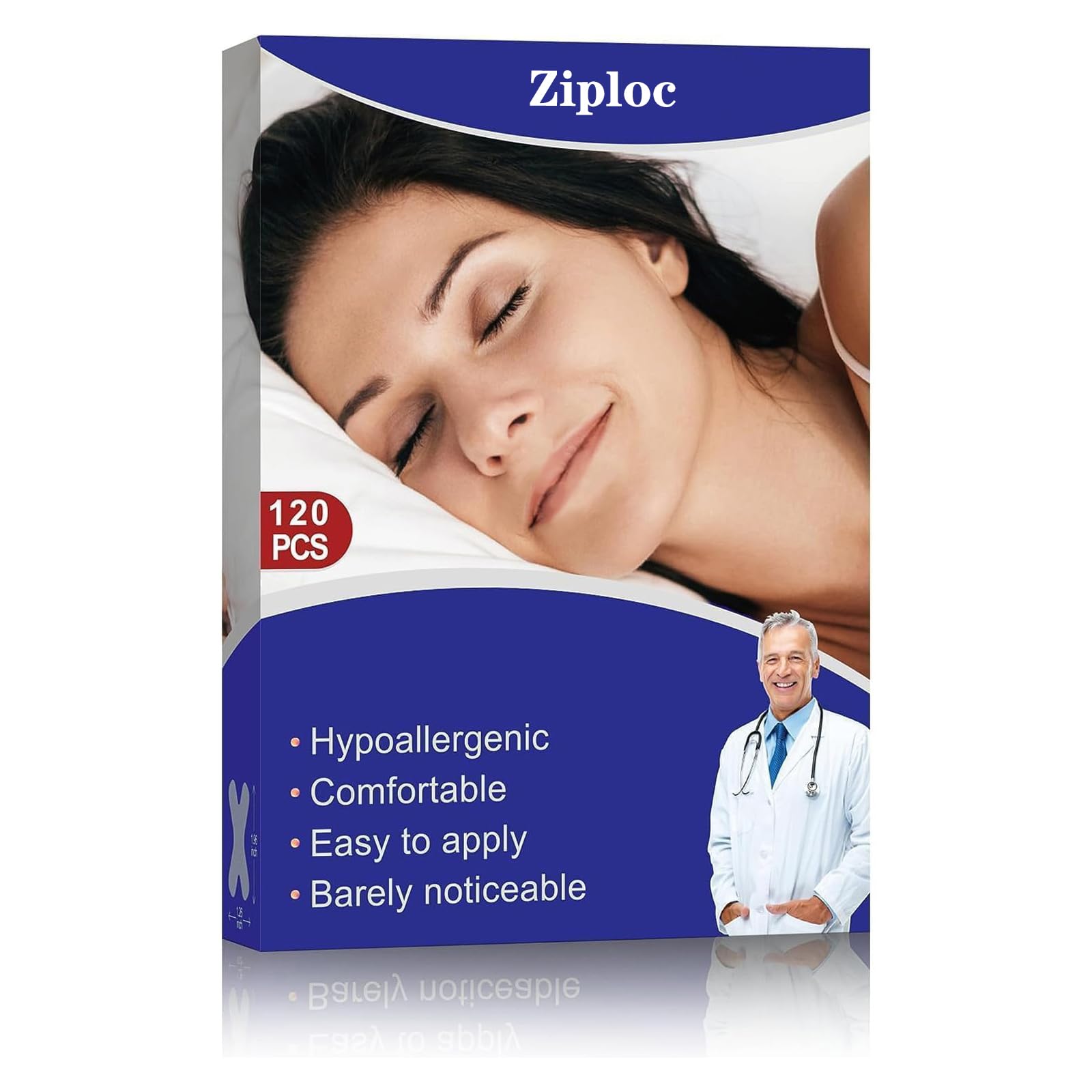 120 Pcs Gentle Transparent White Tape- Hypoallergenic Strips Pain Free Removal, Gentle On Sensitive Skin, Breathable Comfortable