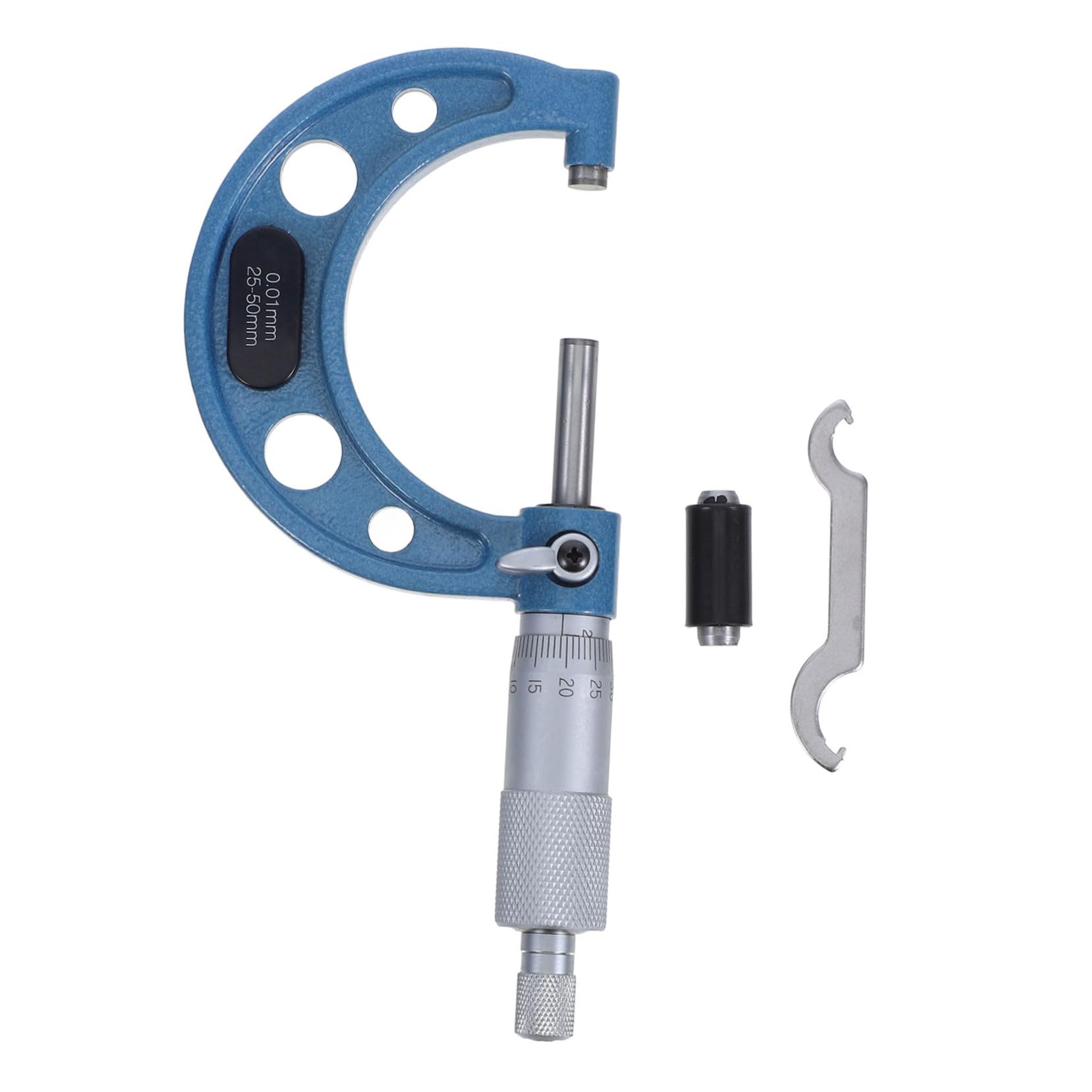 CHILDWEET Außenmikrometer für Hochpräzise Messungen Präzisions aus Edelstahl und Teilung 0,01mm mit Messbereich 25–50mm in Qualitätskontrolle und Fertigung