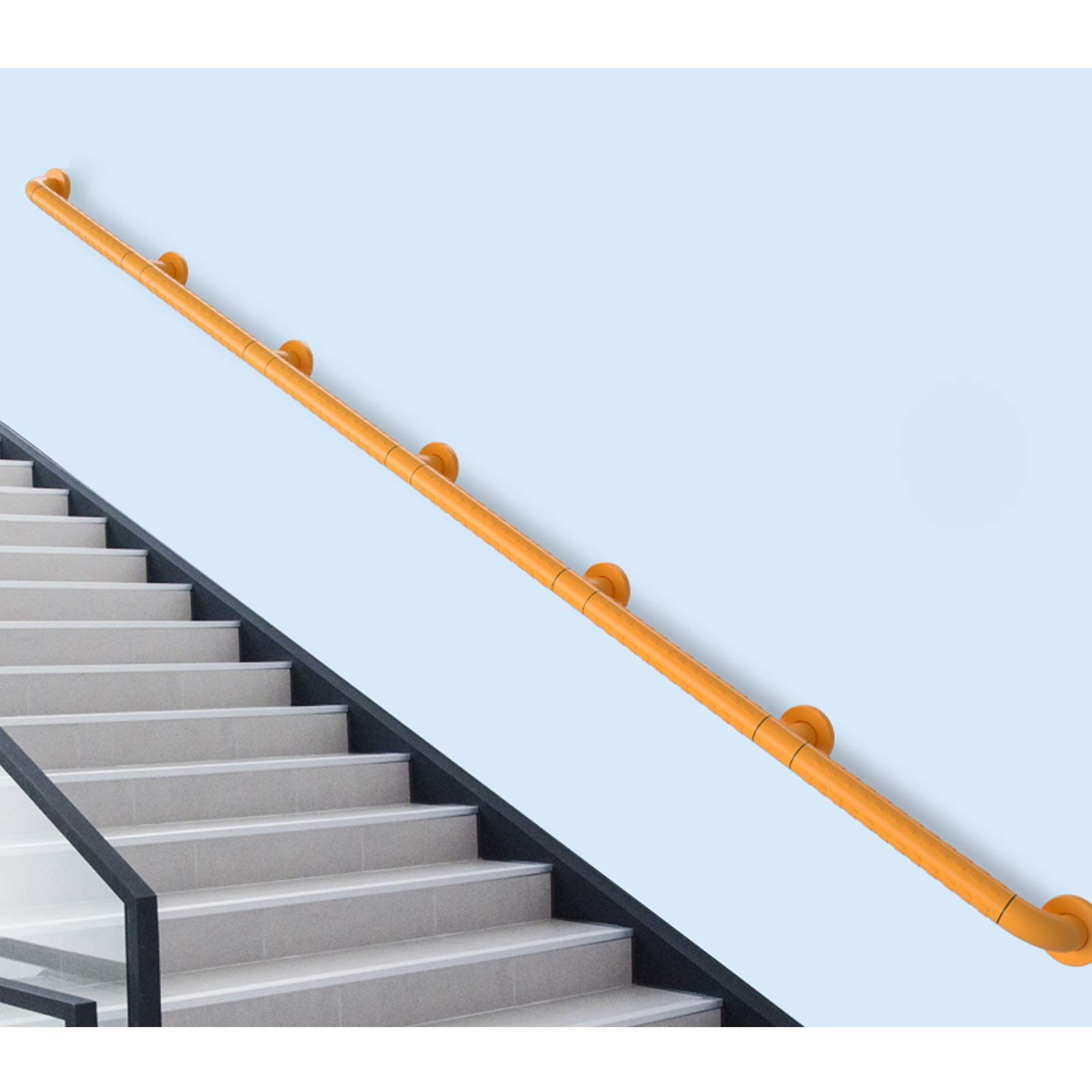 Rampe d'escalier pour sécuriser la salle de bain familiale et le couloir de nuit