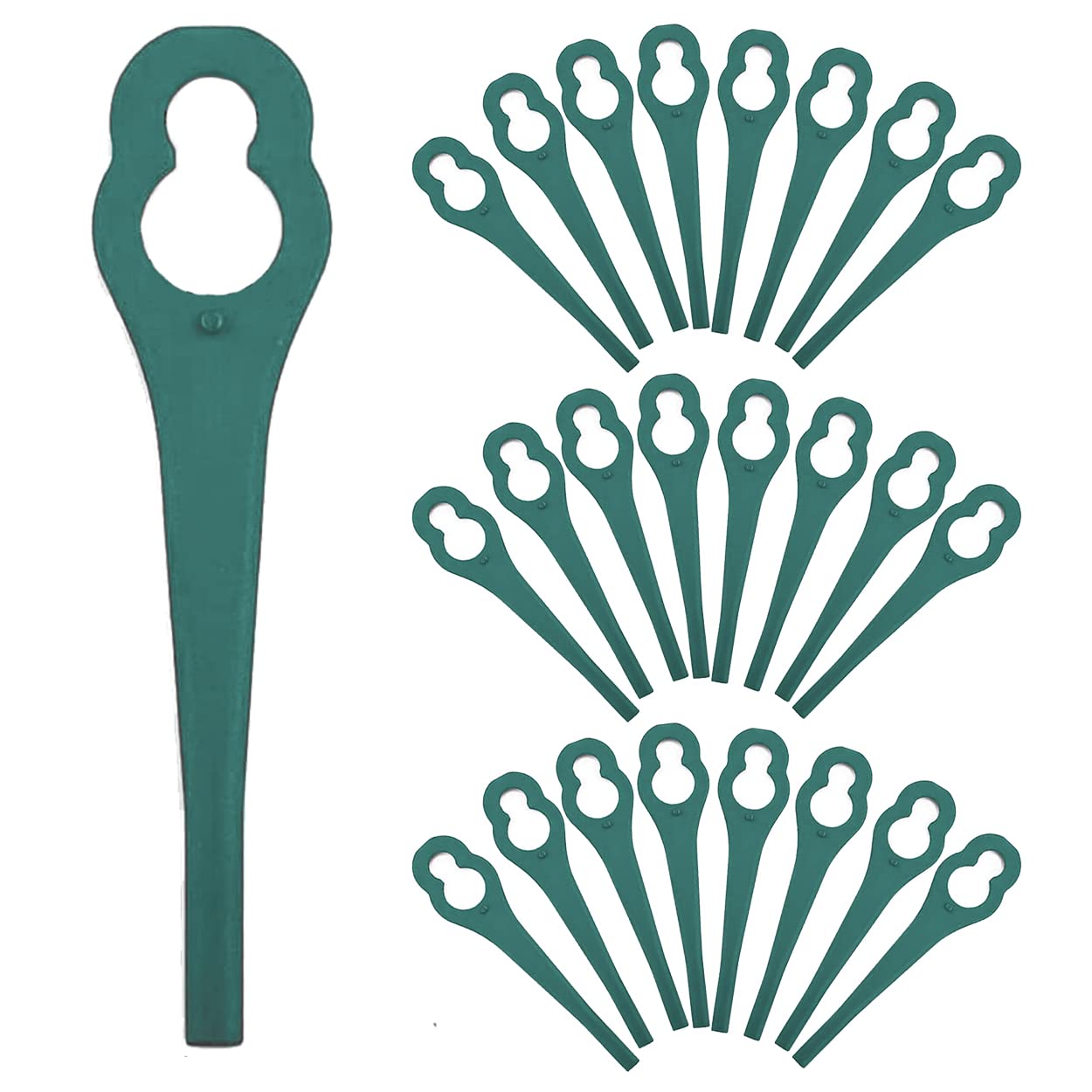 48Pcs Plastic Blade Replacemnt for Aldi Ferrex FAR 20-1 20V/40V Cordless Grass Strimmer, 20-1 20V/40V Blade Accessories