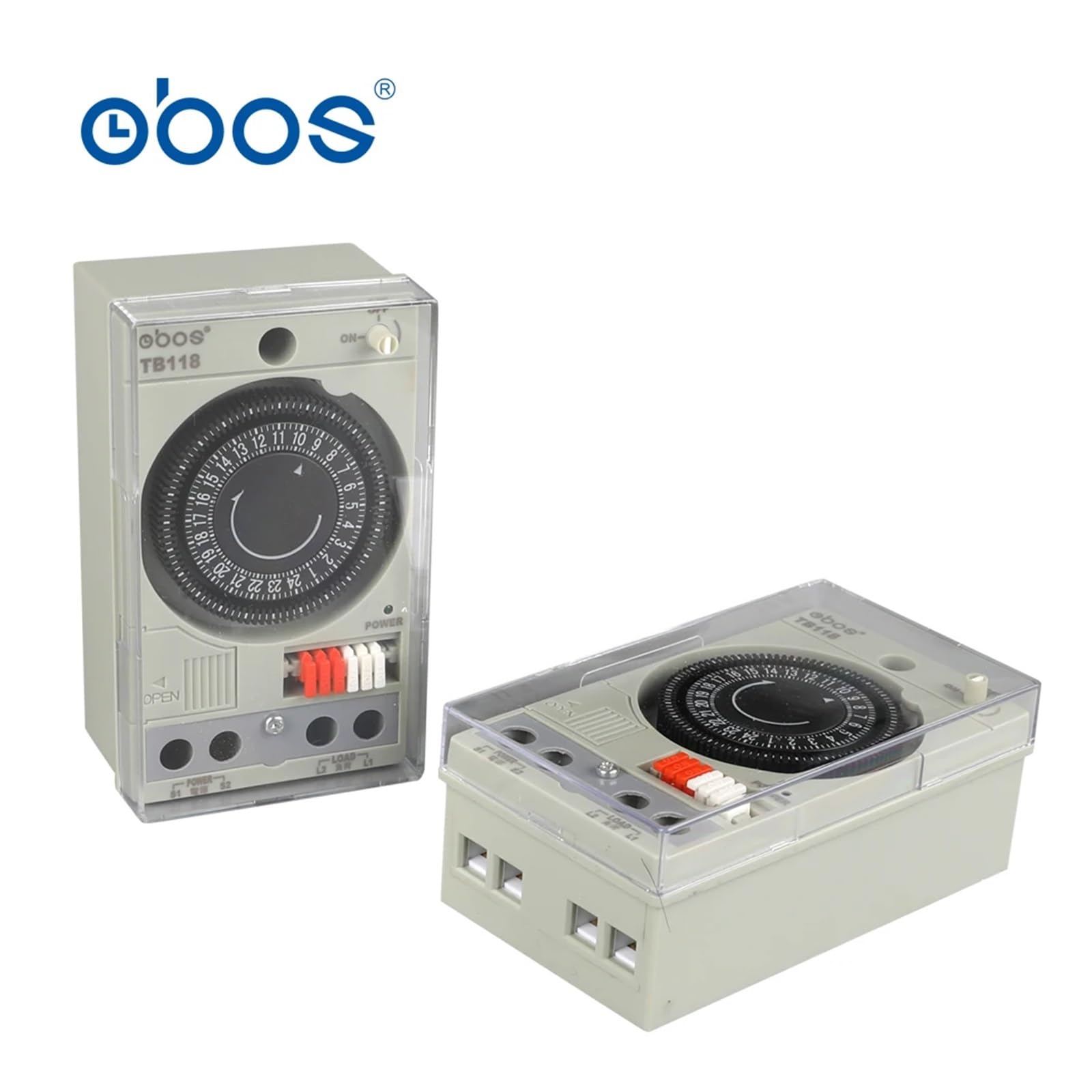 110V Eingebaute Batterie Mechanische Zeitschaltuhr Mini-Zeitschaltuhr mit 48-maligem EIN-/Ausschalten pro Tag Zeiteinstelleinheit 30min
