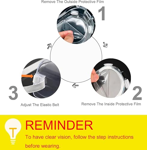 Miniatura 2 de Eyeglasstor Paquete de 4 gafas protectoras de seguridad para química de laboratorio, gafas suaves y ligeras sobre gafas graduadas, construcción