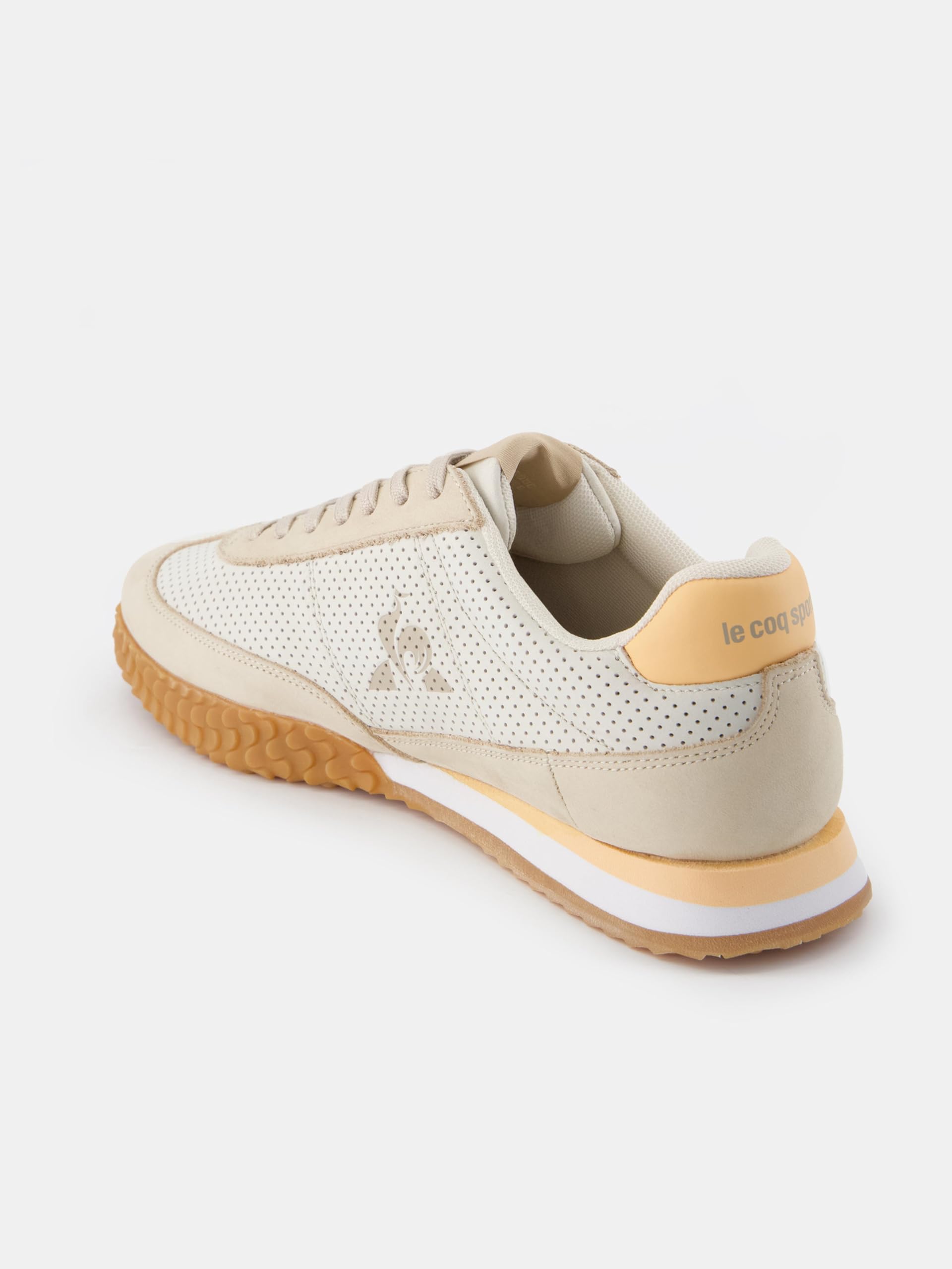 Le Coq Sportif - Veloce Nubuk Retro buty do biegania - Inspirowane piłką nożną Unikalna gumowa podeszwa - syntetyczna skóra nubukowa - Mężczyźni - Rozmiar 38 EU - Żółw Dove