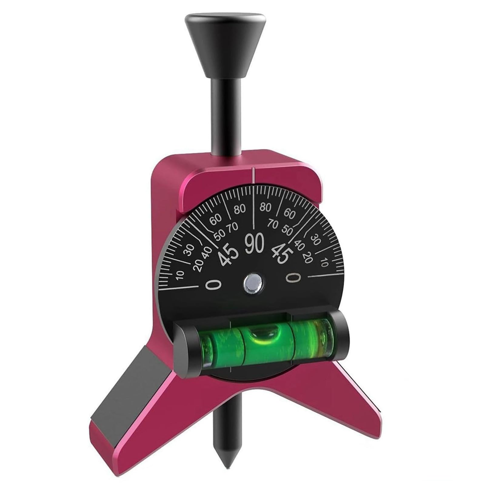 Marcador de tubos con pantalla de burbujas ajustable y agarre ergonómico para medición de tubos de metal de 1.5 a 6 pulgadas