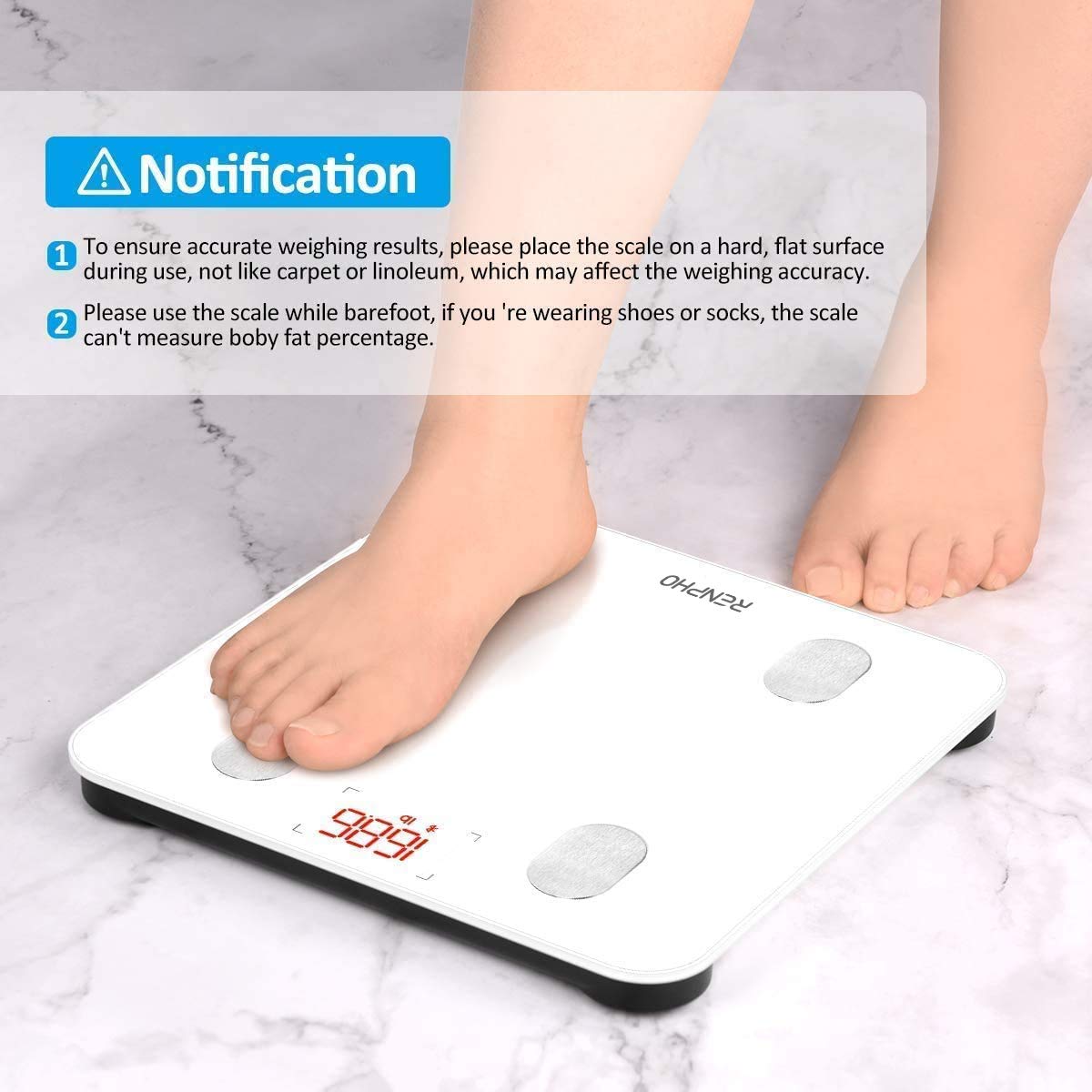 Scales for Body Weight, RENPHO Smart Body Fat Scale Digital Bathroom