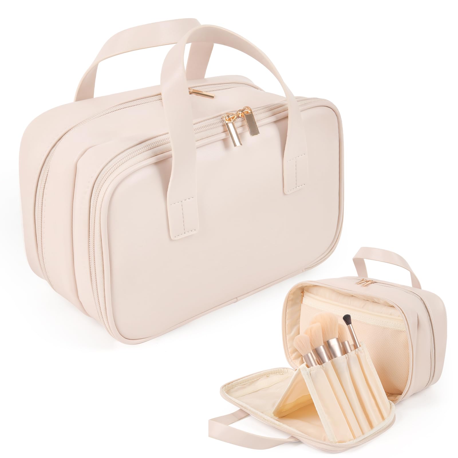 Glamma Make-up-Tasche – Perfektes Geschenk Für Oma, Wasserdicht, Reißverschluss, Marmor-Look