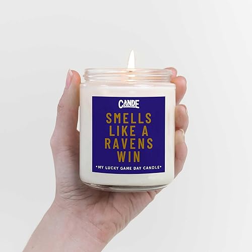 Miniatura 3 de CE Craft - Vela con temática de fútbol, regalo para papá, regalo para hijo, regalo de Baltimore, vela temática de Maryland, regalo para él (Iced