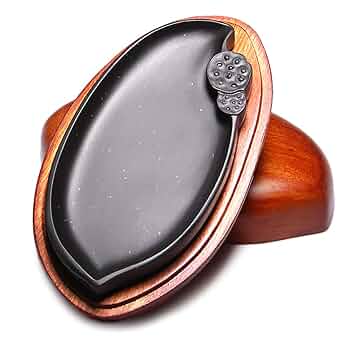 Amazon | LOVE MIYABI 歙州硯 老坑 12cm 楠（クスノキ）の美しい