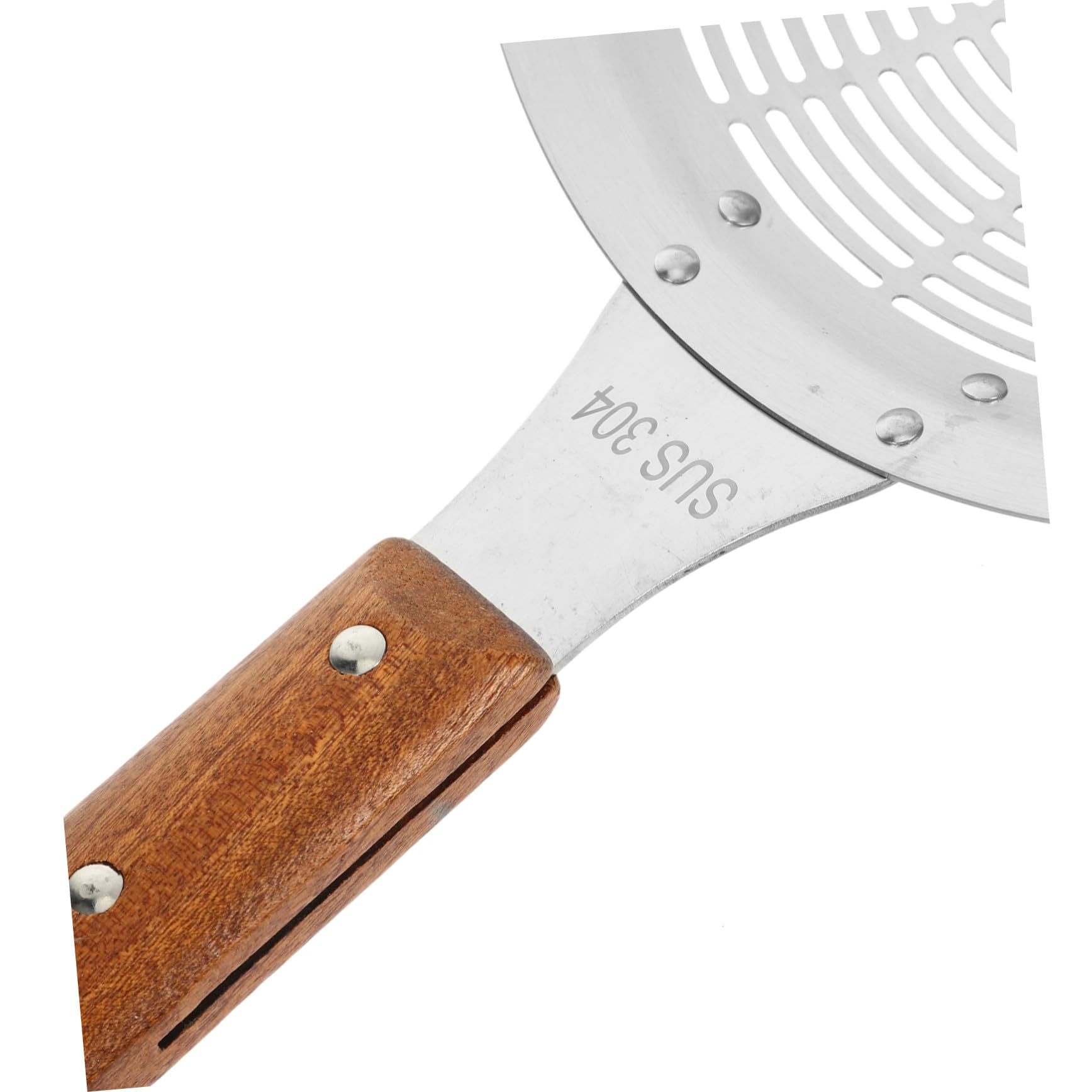 Alipis Edelstahl Skimmer Schöpfkelle Schlitzlöffel Sieblöffel mit Ergonomischem Griff Vielseitiger Küchensieb für Gemüse Pasta Pommes Robust und Langlebig Leicht zu Reinigen