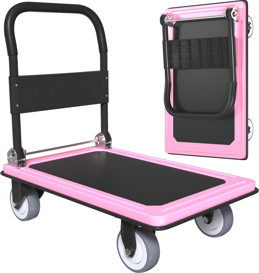 WUD Folding Push Cart - 1100 lb Capacity -1