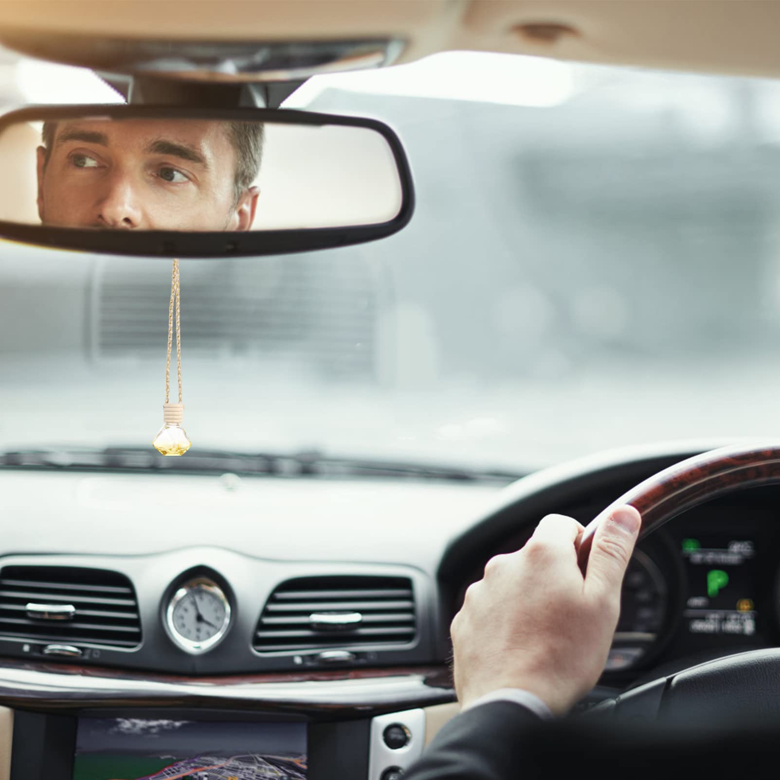 15stücke Auto Aromatherapie Flasche Diffuser Hängende Parfümflasche Eleganter Duftspender Für Auto Geeignet Für Ätherische Öle Und Raumduft