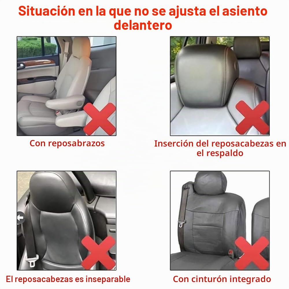 Coche Fundas Asientos para Citroen C3 2020-2025 2026, Coche Cubreasientos Cómodo Transpirable Delanteros Traseros Seat Cover Protectores Accesorios,C/Red
