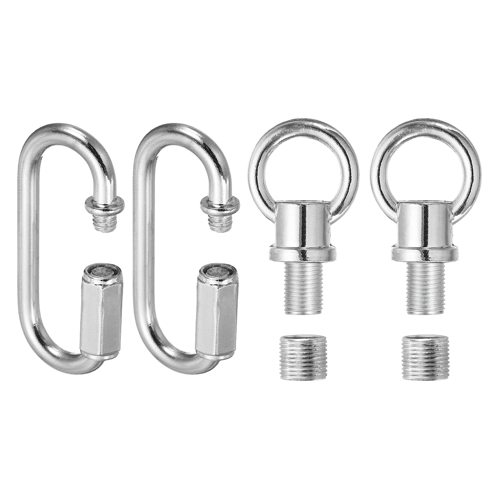 PATIKIL M10 Fine Thread Lamp Female Loop Holder with M12 Adapter Chain Quick Link