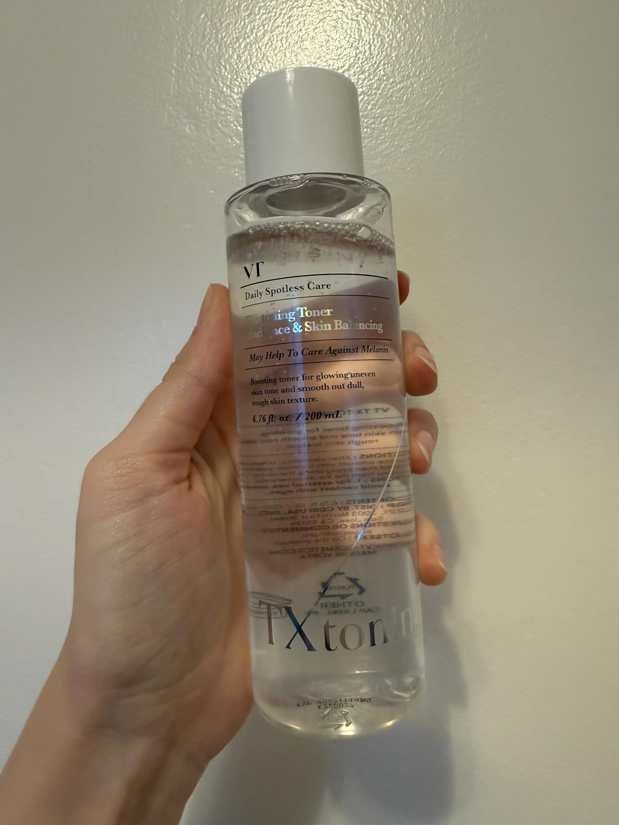 VT COSMETICS TX Toning Facial Toner with Tranexamic Acid, Niacinamide, Glutathione, Hydrating, Refreshing Toner for Dark Spots, Acne Scar, Sun Spots, Age Spots, Korean Skin Care (6.76 fl. oz.)