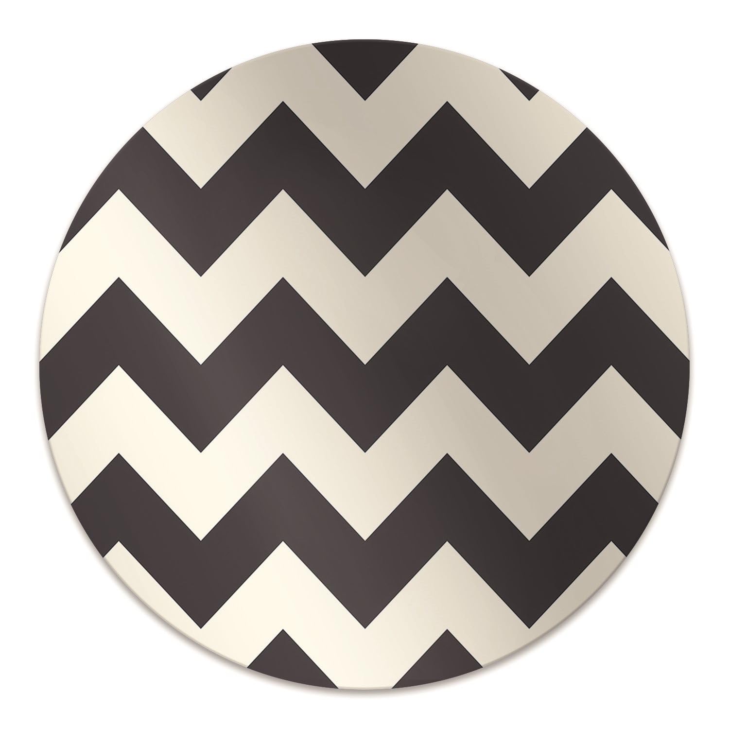Tapis de protection de sol rond en PVC motif zigzag imperméable protège-sol bureau maison