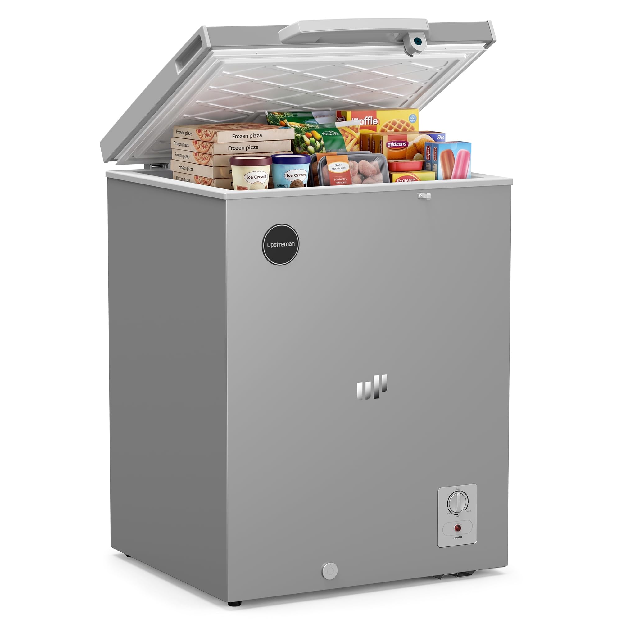 Upstreman CF50 5 cu ft Chest Freezer Silver
