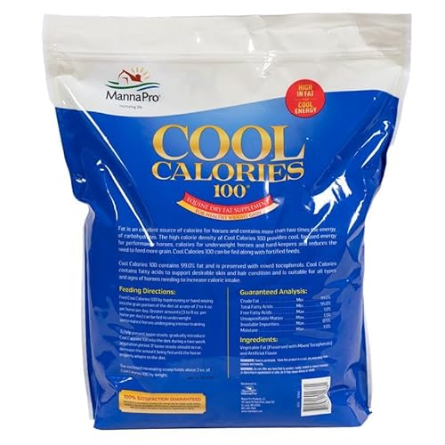 Manna Pro 1000085 Cool Calories 100 | Equine Dry Fat Supplement thumb #1