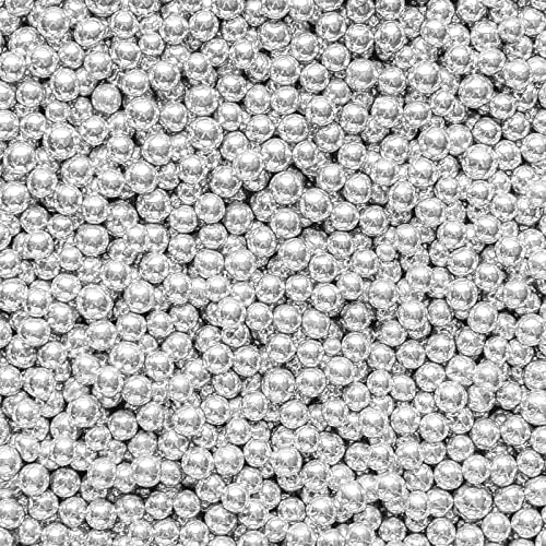 6mm Edible Chocolate Balls Cake or Cupcake Decoration Sprinkles (Hot Pink, 30g)