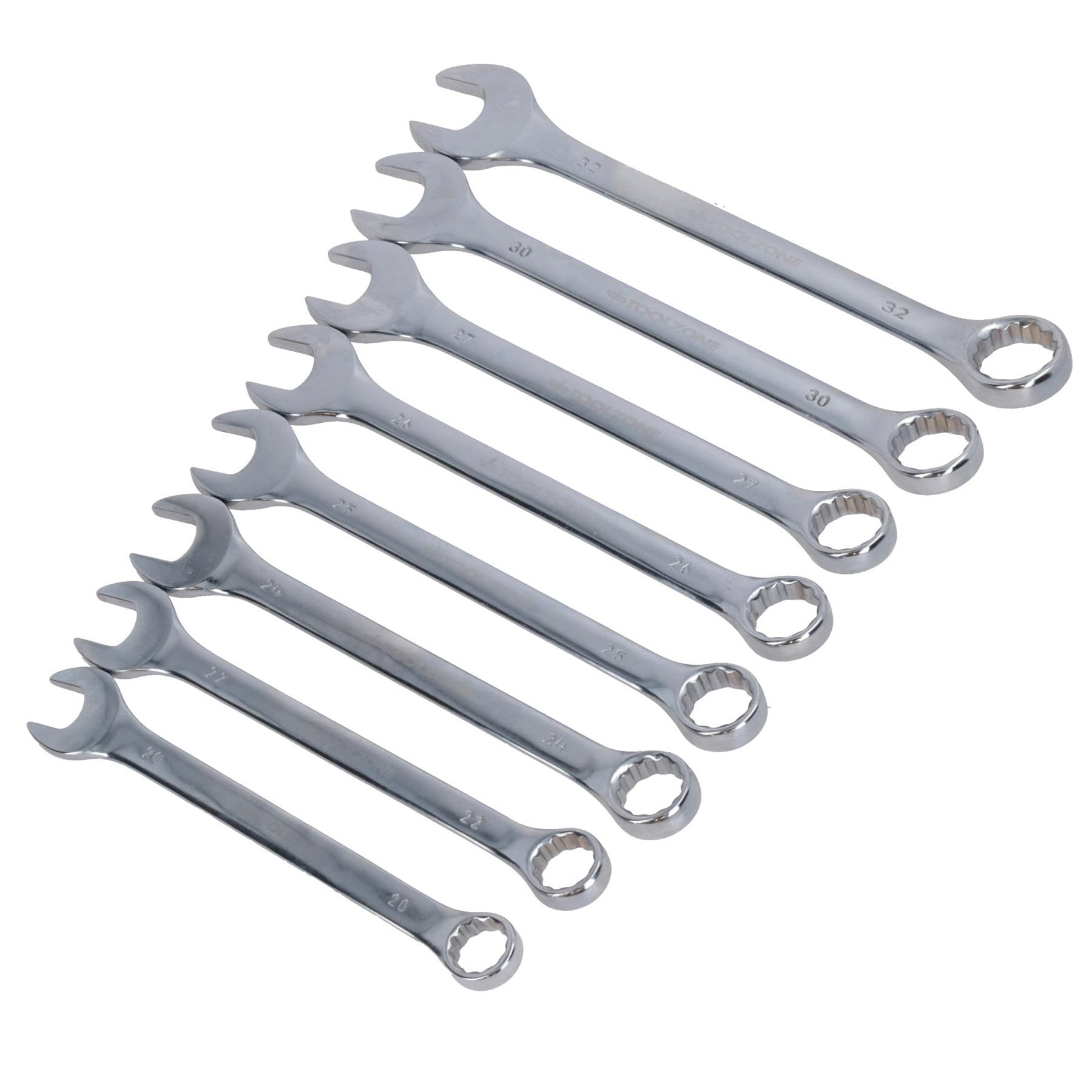 AB Tools-Toolzone Duży klucz płasko-oczkowy do rur małpa klucz metryczny Jumbo 20-32 mm 8 szt. TE590