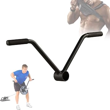 T Bar Row Insert T Bar Rowing Handle T Bar Low Rowing Handle for Olympic 50mm Core Trainer, Barbell Mine Attachment, Portable V Type Core Trainer Landmine Handle