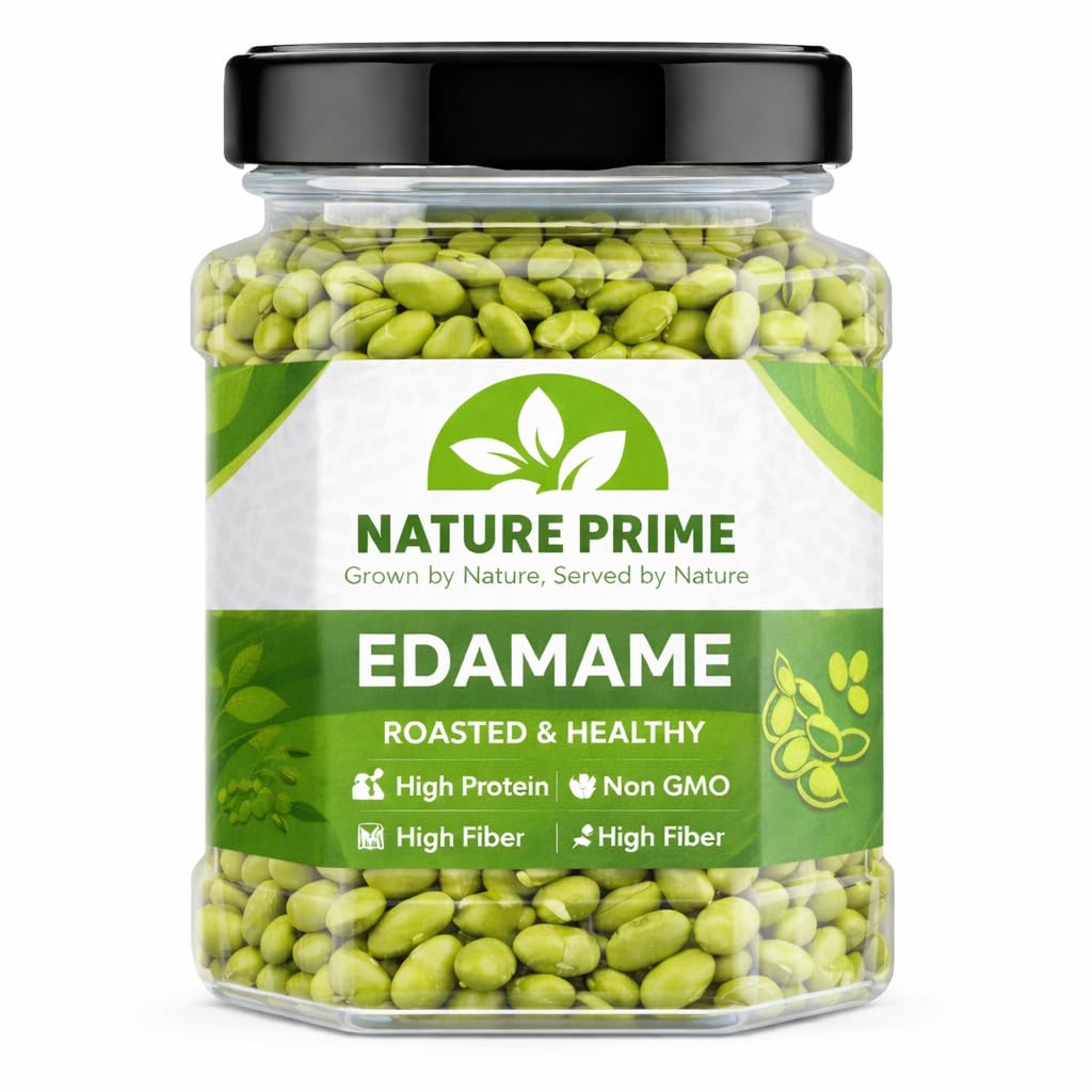 Nature Prime Edamame Seeds 200g | Roasted & Healthy Snack | High Protein, High Fiber | Non-GMO Soybeans | Premium Quality Crunchy Seeds-image-10