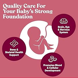 Glow Prenatal Vitamins for Women - 20-in-1 Vital Nutrients for Healthy Pregnancy and Fetal Development - Folic Acid & Vegan DHA For Baby\'s Growth & A Comfortable Pregnancy - 60 Nourishing Capsules