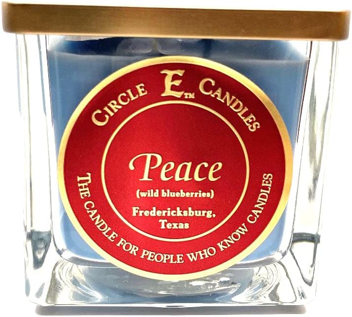Circle E Candles, Leather Scent, Medium Size Jar Candle