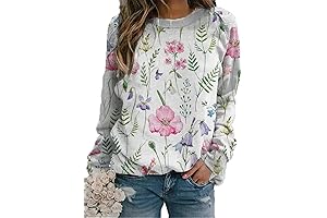 Fronage Women's Printed Sweatshirt: An Ode to the Floral Essence