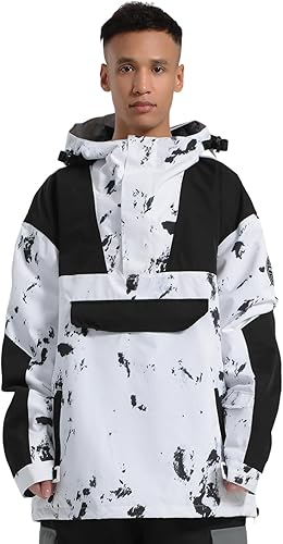 GSOU SNOW Chaqueta de esquí para mujeres y hombres abrigo de snowboard para deportes al aire libre impermeable resistente al viento nieve con