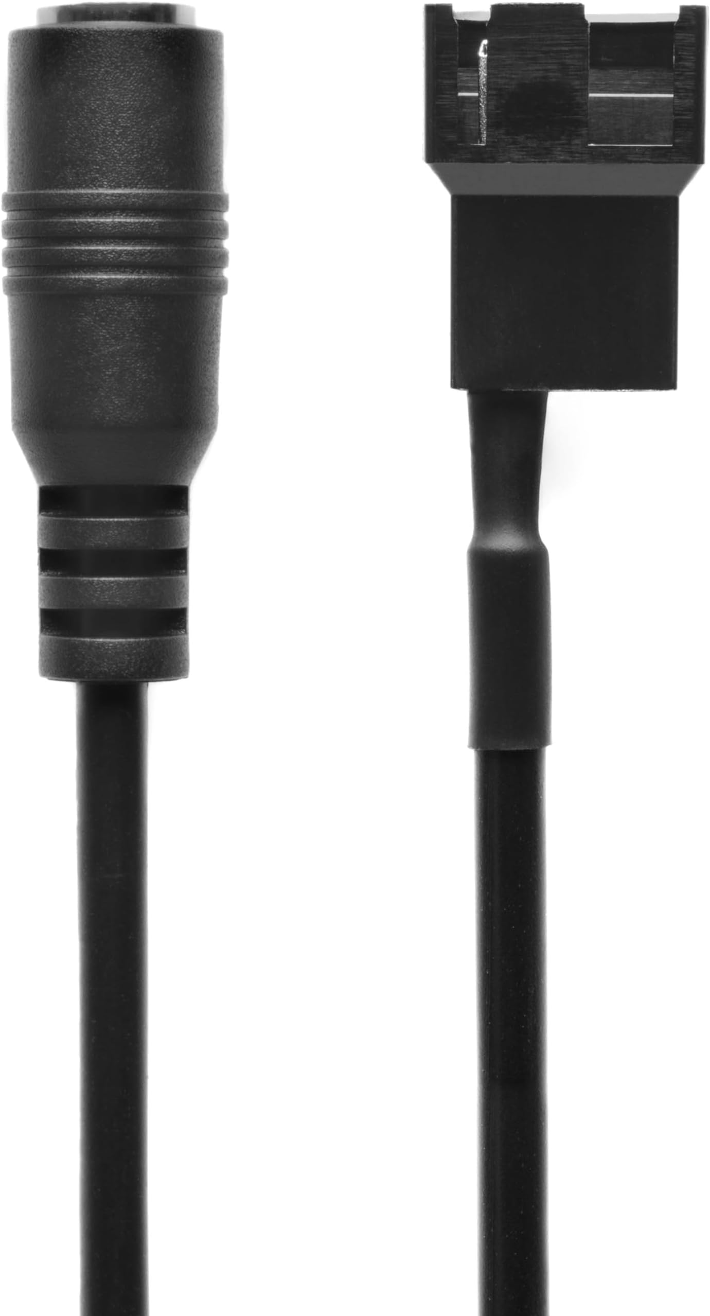 CRJ Electronics Female DC Power Supply Plug to PC Case Fan Power Adapter Cable