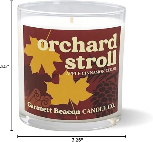 Miniatura 10 de Orchard Stroll - Vela de otoño con notas de manzana, canela y tierra, perfecta para noches acogedoras, 100% soja, hecha a mano por Garsnett Beacon