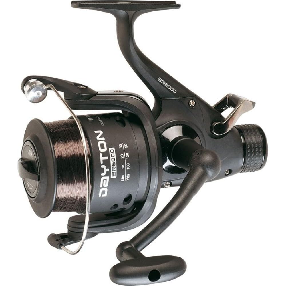 Trabucco Fishing Reel Dayton BR 6000 Baitrunner Carp Fishing Feeder, Black