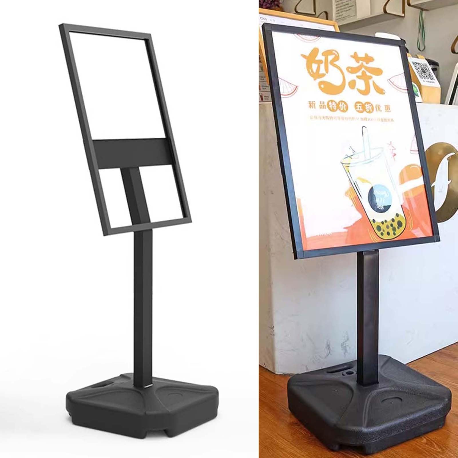 Support d'affiche de trottoir étanche pour attirer les clients au restaurant