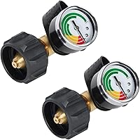 Vista 6 de GasSaf Indicador de nivel de propano para tanques de propano de 5 a 40 libras, medidor de presión de gas para autocaravana, parrilla de gas