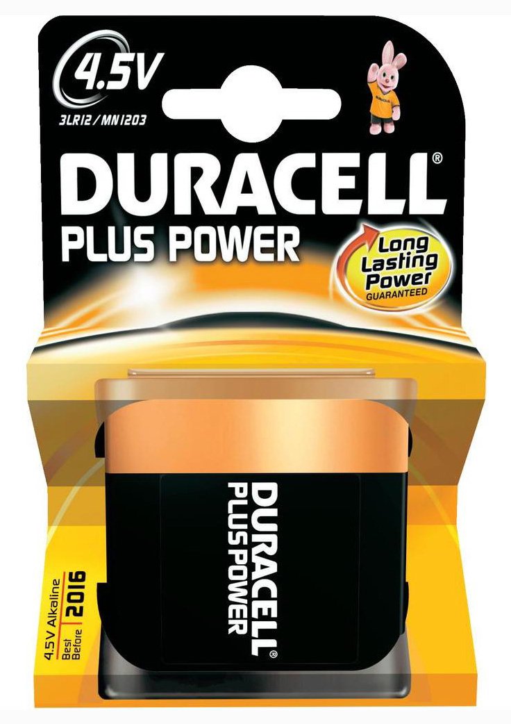 Duracell MN1203 Lot de 10 piles alcalines plates 4,5 V
