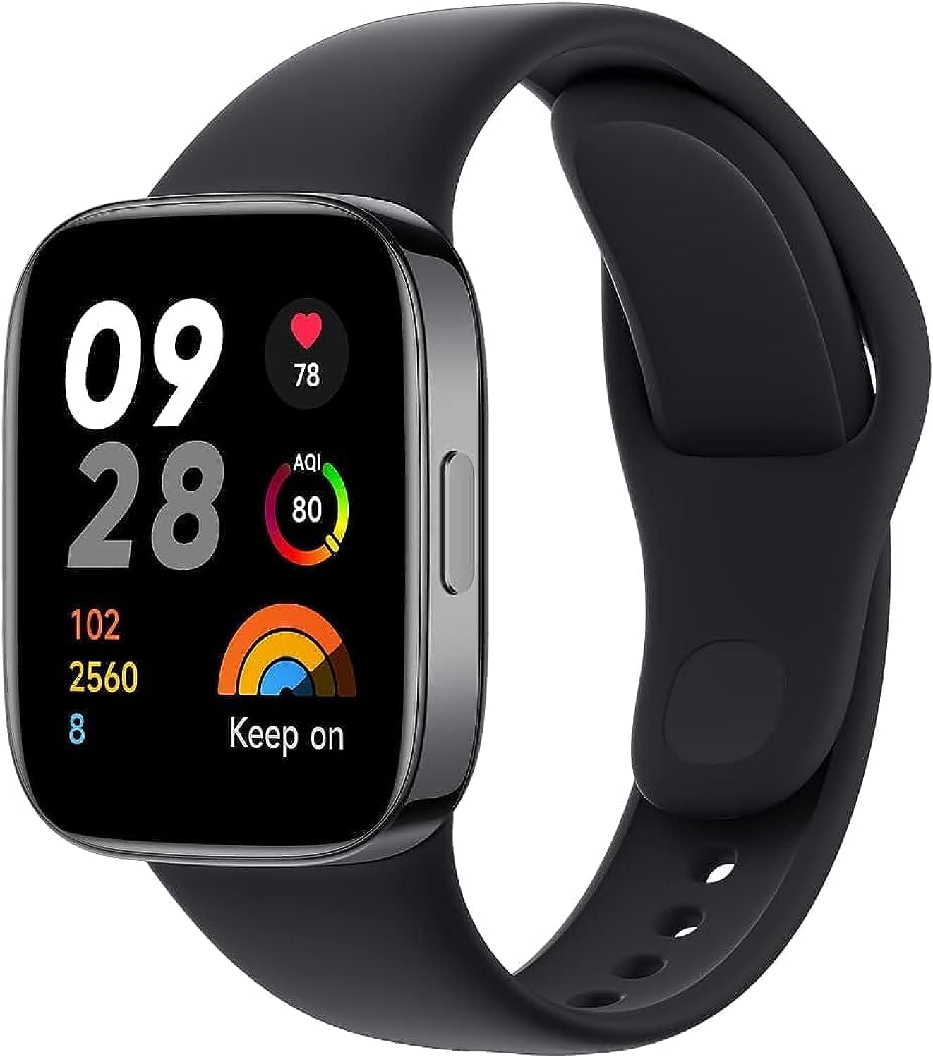 Redmi Smart Watch 3 Black- 1.75 Inch AMOLED Touch Display, 5ATM Water Resistant, 12 Days Battery Life, GPS, 120 Workout Mode, Heart Rate Monitor, Calori Consumption, Fitness Activity Tracker