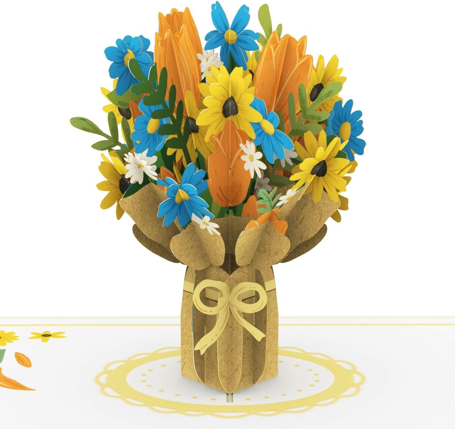 Papercrush® Pop Up Karte Sonnenblumen 3D - Besondere Grußkarte Für Geburtstag, Genesung & Mehr