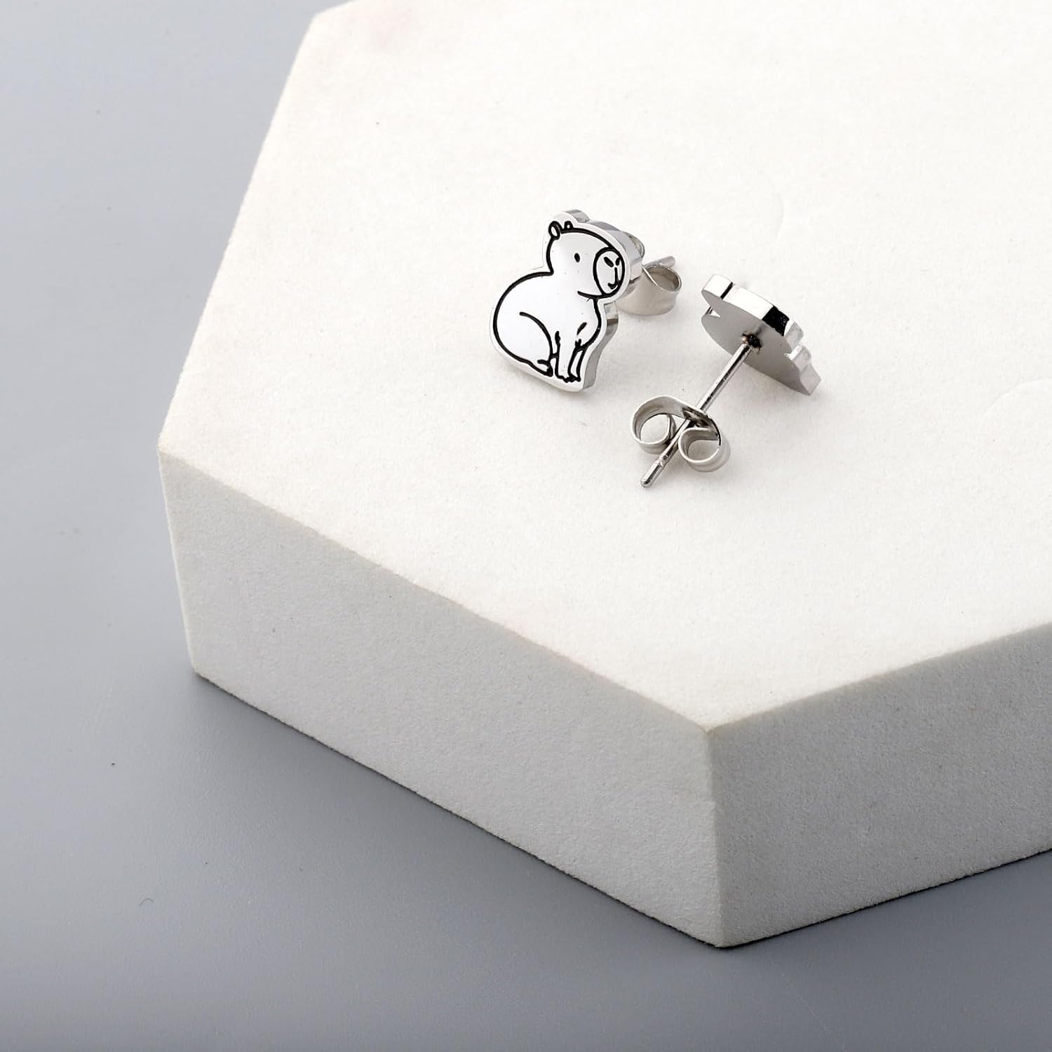 OKEYCH C Lover Gift C Stud Earrings Who Loves C Jewelry C Owner Gift C Merch