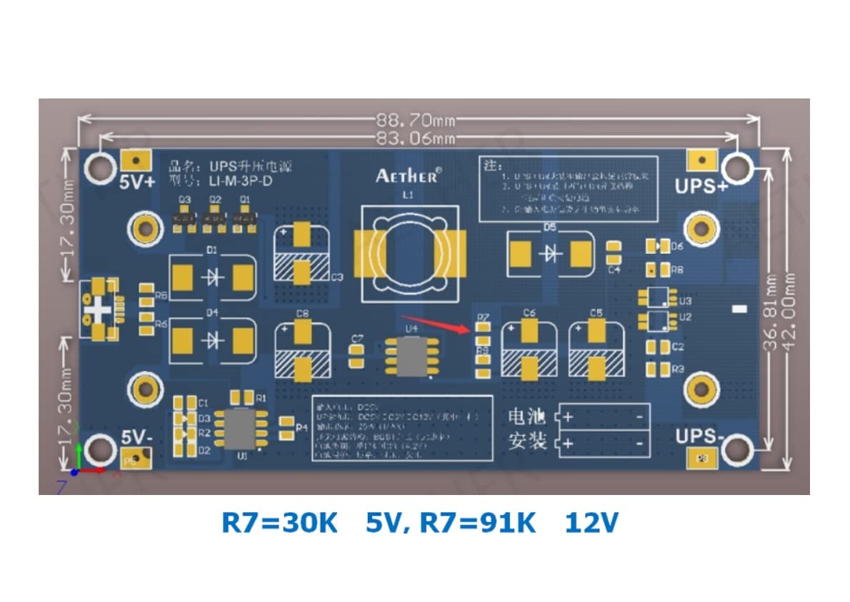 1 szt. 5V 3A 18650 UPS zasilacz bezprzerwowy ładowarka baterii litowej Type-C USB