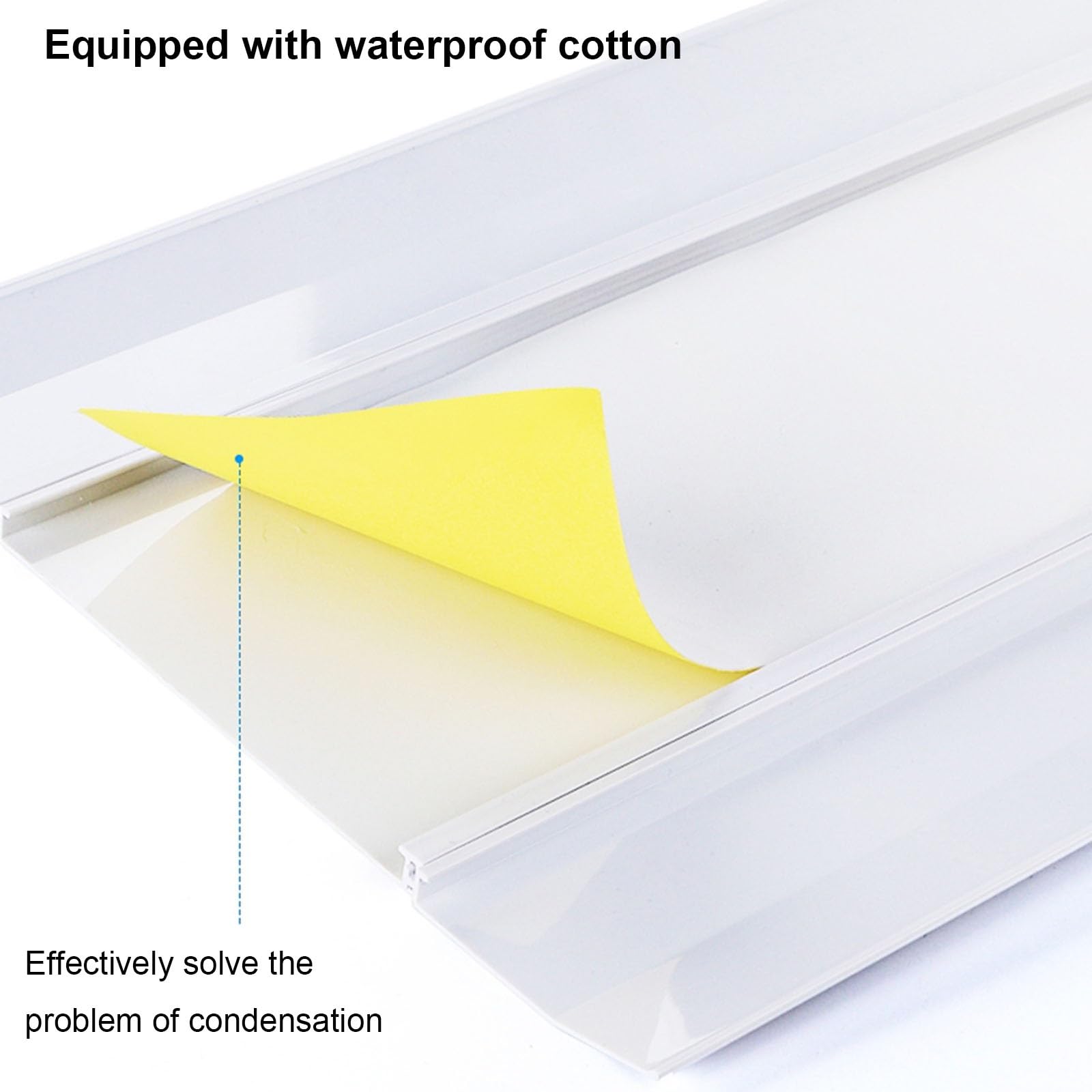 Deflettori Condizionatore, Deflettore per Bocchette a Soffitto, Facile da Installare, Materiale ABS Ispessito, per Uscita Aria Superiore(80x30cm/32x12in)