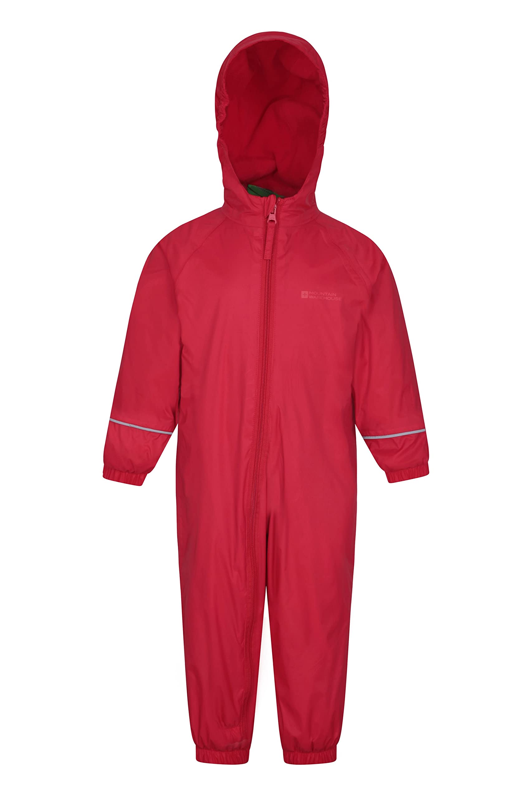 Mountain WarehouseKids Junior Spright Printed Toddler Waterproof Rain Suit, Fleeced Lined Quick Dry, One Piece Taped Seams Rain Suit Over Coat