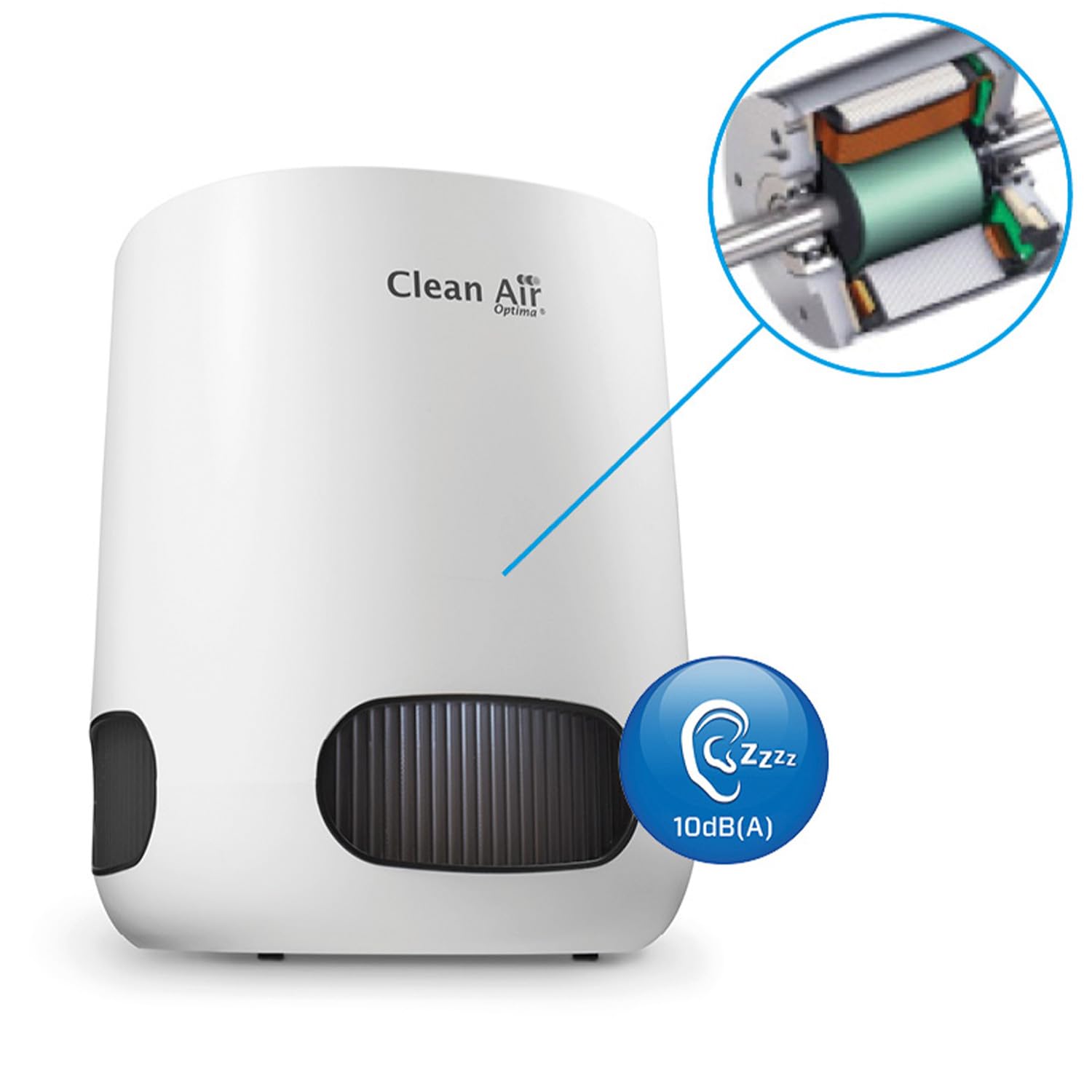Clean Air Optima CA-502 Desktop Smart - Purificateur d'air intelligent HEPA UV-LED Ioniseur - Ventilateur silencieux : <10dB(A) en mode veille - Adapté aux pièces jusqu'à : 20m² / 50m³